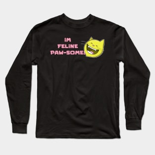 feline paw-some Long Sleeve T-Shirt